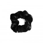 Accessoire Cheveux : Chouchou Tissu Aspect Velours Noir