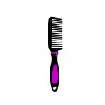 Accessoire Cheveux - Peigne  Dents Larges Manche Rond - Noir et Rose