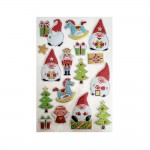 Stickers Dcorations Adhsives En Relief - Pre Nol Sapins Jouets Ange