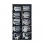 Assortiment de 100 Faux Ongles Transparents - Bout Amande