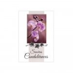 Carte De Voeux - Condolances - Sincres Condolances - Orchide