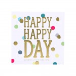 Carte De Voeux Glamour - Anniversaire - Happy Happy Day