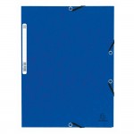 Exacompta : Chemise Cartonne lastique A4 - Fabrique en France - Bleu