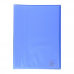 Protge-documents Polypropylne Semi-Rigide 24 x 32 cm - 20 vues  - Bleu