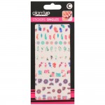 GLAM UP - Stickers Nail Art Grande Carte - Thme : Nature Multicouleurs