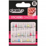GLAM UP - Planche de Stickers Nail Art - Thme : Oiseaux Multicouleurs