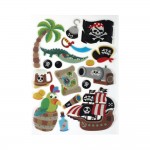 Loisirs Cratifs - Stickers Gel 3D -  Les Pirates