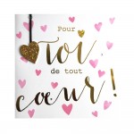 Carte De Voeux Glamour - Amiti / Amour - Pour Toi De Tout Cur !