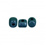 Les perles par Puca : DIY - Minos 2.5x3mm - 10g - Metallic Mat Green Turquoise