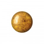 Loisirs cratifs - Cabochon Rond en Verre 25mm - Opaque Jonquil Bronze