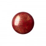 Loisirs cratifs - Cabochon Rond en Verre 25mm - Opaque Coral Red Bronze