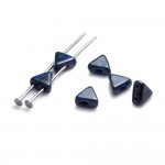 Les perles par Puca : DIY - Khops 6mm - 10g - Opaque Sapphire Travertin Dark