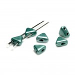Les perles par Puca : DIY - Khops 6mm - 10g - Metallic Mat Green Turquoise