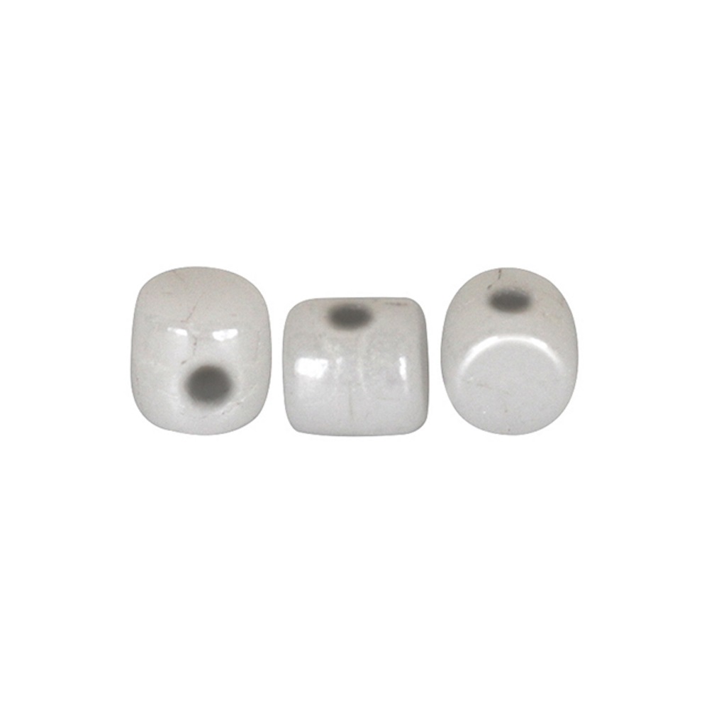Les perles par Puca® : DIY - Minos® 2.5x3mm - 10g - Ceramic Look White