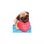 Carnet de Notes - 60 Feuilles Illustres - 10 x 12 cm - Chien I Love Dog