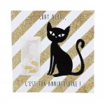 Carte De Voeux Glamour - Anniversaire - Chat alors, c'est ton anniversaire