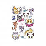 Planche 9 x 13 cm Tatouages phmres Enfant - Le Monde Des Chats