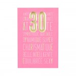 Carte Anniversaire - 30 ans Sympathique Agr�alble Dynamique...