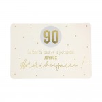Carte De Voeux - Anniversaire - 90 ans Du fond Du Coeur, En ce jour Sp�cial