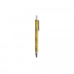 Mini Stylo Bille 10 x 0.6 cm en mtal - Zbr Jaune