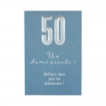 Carte  Anniversaire - 50 ans Un demi-si�cle ! Meilleurs voeux