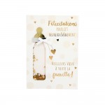 Carte De Voeux Paillettes - Naissance - Flicitations Pour Cet Heureux vnement