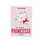Carte De Voeux Paillettes - Naissance - Une Petite Princesse Est Ne !