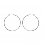 KBC - Boucles D'Oreilles Croles 30mm Acier Inoxydable