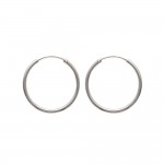 Boucles d'oreilles Argent 925 Croles 2mm Unisexe