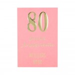 Carte  Anniversaire - 80 ans Joyeux Anniversaire Meilleurs voeux