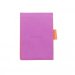 Rhodia : Porte-bloc Simili Cuir 8.4 x 11.5 cm+ bloc N11 - Lilas