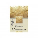 Carte De Voeux - Condolances - Sincres Condolances - Epis de Bl