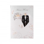 Carte De Voeux - Mariage - Heureux Mariage Tenues de Mariage