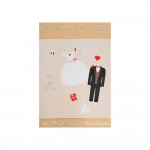 Carte De Voeux - Mariage - Mille Voeux De Bonheur - Beige