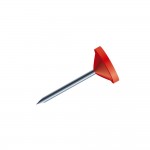 Bote de 100 pingles  tte plate 5mm Rouge