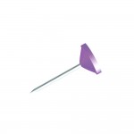 Bote de 100 pingles  tte plate 5mm Violet