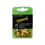 Exacompta - Bote de 40 attaches parisiennes 24mm Dores