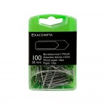 Exacompta - Bote de 100 Trombones attaches lettres mtal 30mm