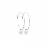 KBC - Boucles d'Oreilles Croles 28mm Argent 925 Soleil de Vergina 8mm