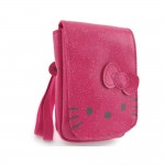 Hello kitty by camomilla - poche portable / mp3 - glitter funny face - fuchsia