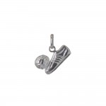 Pendentif Argent 925 Chaussure de Football et ballon 17x10mm