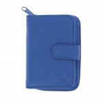 Portefeuille en Cuir 13 x 9 x 3.5cm - Bleu