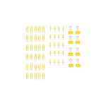 Lot de Trombones Epingles et Minis Pinces -  Couleur Jaune