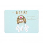 Carte De Voeux - Mariage - Vive Les Maris Tous Nos Voeux De Bonheur !