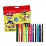 Coloriage : 12 Feutres Jumbo - PlayDoh Art & Activity - Mine 8mm