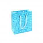Emballage Cadeau - Sac 14 x 15 x 7.5 cm - Motifs Bleus