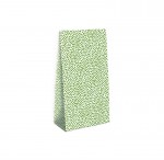 Emballage Cadeau - Pochette  16 x 9 x 4 cm - Pois Verts