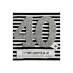 Carte De Voeux Glamour - Anniversaire - 40 Ans