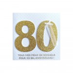 Carte De Voeux Glamour - Anniversaire - 80 ans