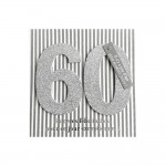 Carte De Voeux Glamour - Anniversaire - 60 Ans Blanc Argent